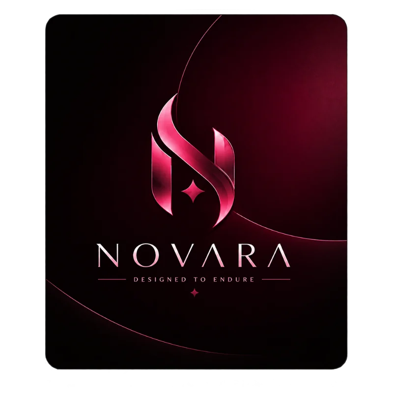 Novara zīmola logotipa dizaina karte